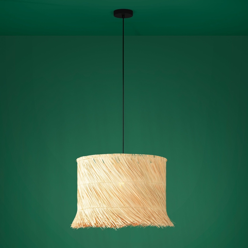 Eglo - Chandelier on a string 1xE27/40W/230V rattan