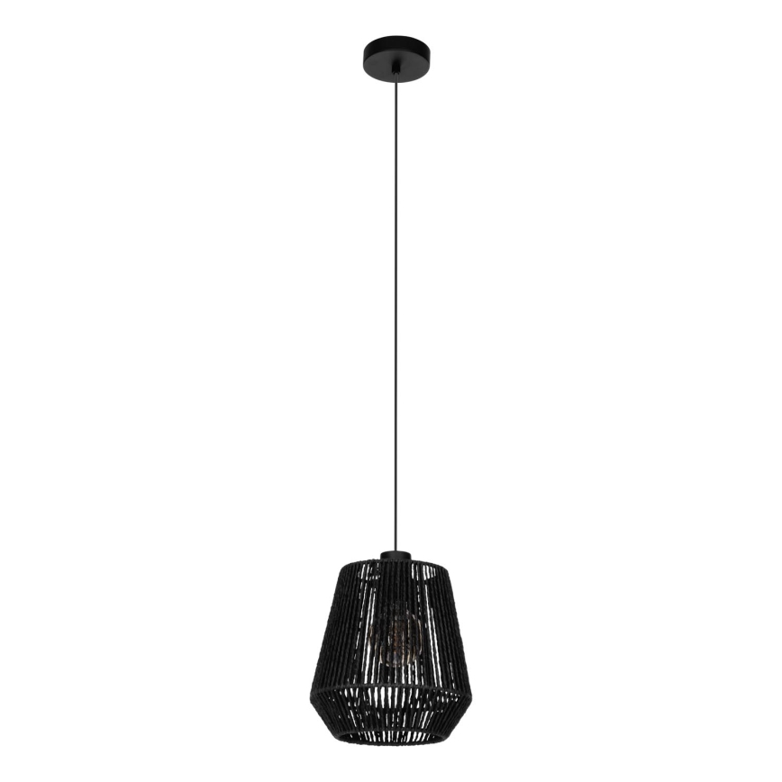 Eglo - Chandelier on a string 1xE27/60W/230V black