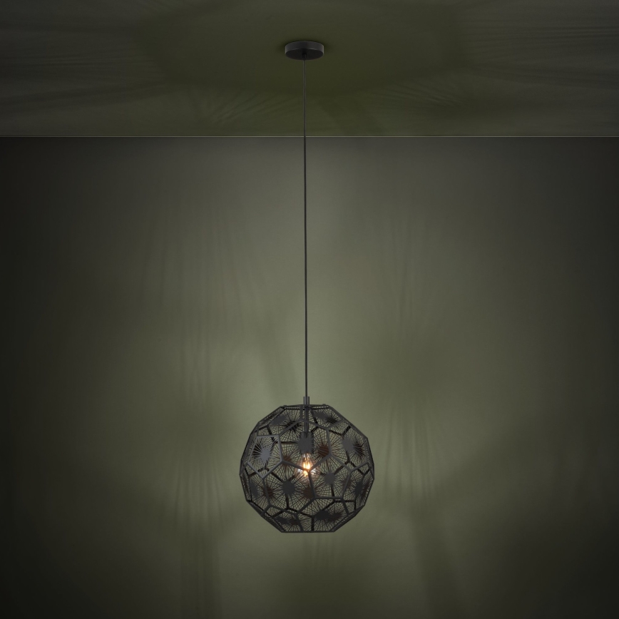 Eglo - Chandelier on a string 1xE27/60W/230V d. 41 cm black