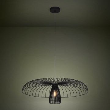 Eglo - Chandelier on a string 1xE27/60W/230V d. 77 cm black