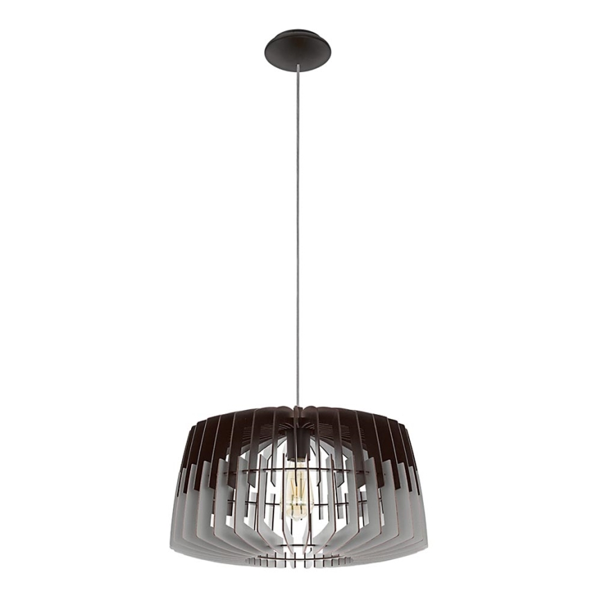Eglo - Chandelier on a string 1xE27/60W/230V grey/black 480  mm
