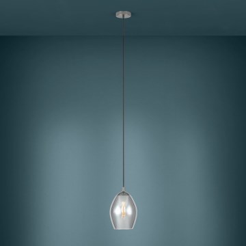 Eglo - Chandelier on a string 1xE27/60W/230V smoky