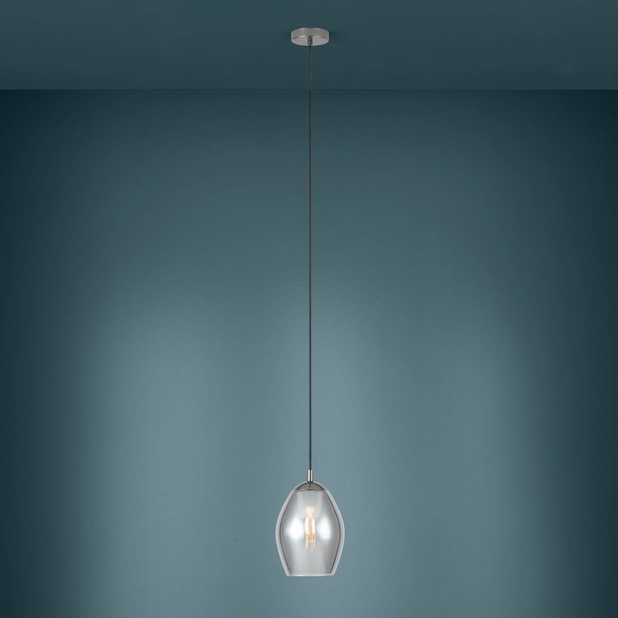 Eglo - Chandelier on a string 1xE27/60W/230V smoky