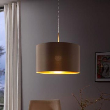 Eglo - Chandelier on a string 1xE27/60W/230V taupe