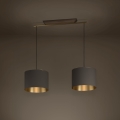 Eglo - Chandelier on a string 2xE27/40W/230V brown/gold
