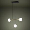 Eglo - Chandelier on a string 3xE14/40W/230V gold/black