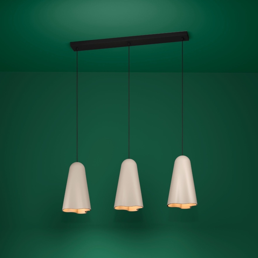 Eglo - Chandelier on a string 3xE27/40W/230V beige