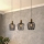 Eglo - Chandelier on a string 3xE27/40W/230V black/gold