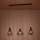 Eglo - Chandelier on a string 3xE27/40W/230V black