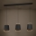 Eglo - Chandelier on a string 3xE27/40W/230V black