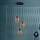 Eglo - Chandelier on a string 3xE27/40W/230V brown