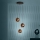 Eglo - Chandelier on a string 3xE27/40W/230V copper