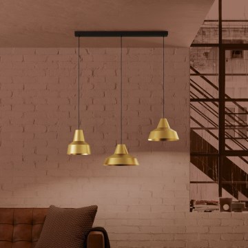 Eglo - Chandelier on a string 3xE27/40W/230V gold