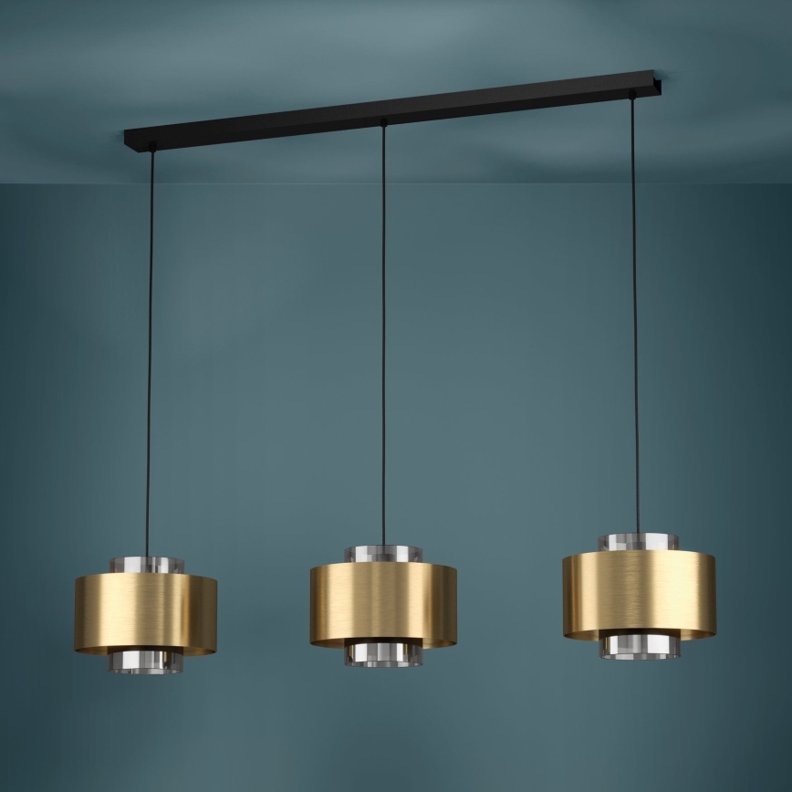 Eglo - Chandelier on a string 3xE27/40W/230V gold