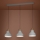 Eglo - Chandelier on a string 3xE27/40W/230V grey