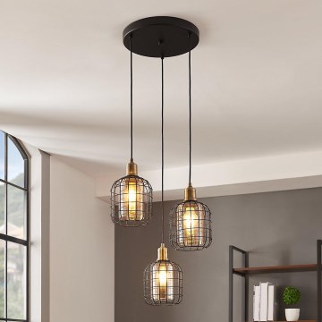 Eglo - Chandelier on a string 3xE27/40W/230V