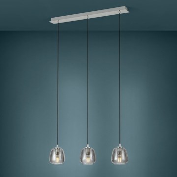 Eglo - Chandelier on a string 3xE27/40W/230V smoky