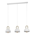 Eglo - Chandelier on a string 3xE27/40W/230V white