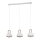 Eglo - Chandelier on a string 3xE27/40W/230V white