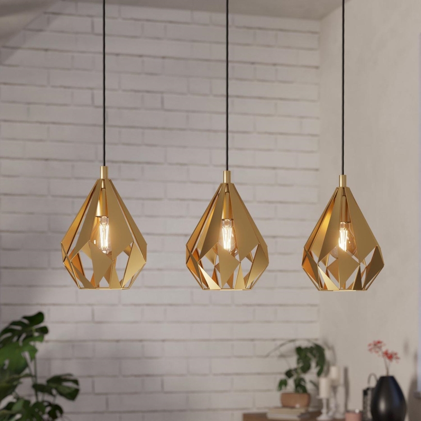 Eglo - Chandelier on a string 3xE27/60W/230V