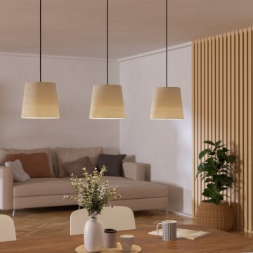 Eglo - Chandelier on a string 3xE27/60W/230V white