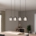 Eglo - Chandelier on a string 4xE27/28W/230V grey