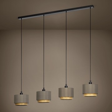 Eglo - Chandelier on a string 4xE27/40W/230V brown