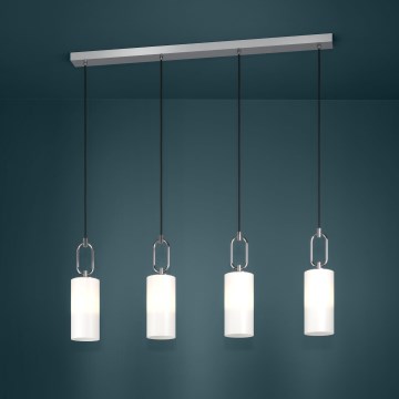 Eglo - Chandelier on a string 4xE27/40W/230V shiny chrome
