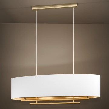 Eglo - Chandelier on a string 4xE27/40W/230V white/gold