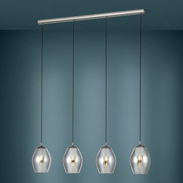 Eglo - Chandelier on a string 4xE27/60W/230V smoky