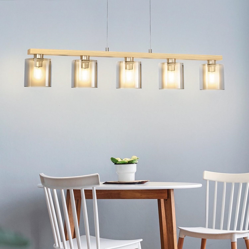 Eglo - Chandelier on a string 5xE27/28W/230V