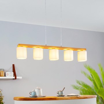 Eglo - Chandelier on a string 5xE27/28W/230V
