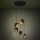Eglo - Chandelier on a string 5xE27/40W/230V black/gold