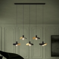 Eglo - Chandelier on a string 5xE27/40W/230V black/gold