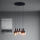 Eglo - Chandelier on a string 5xE27/40W/230V black