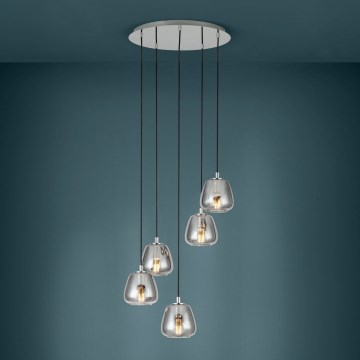 Eglo - Chandelier on a string 5xE27/40W/230V smoky