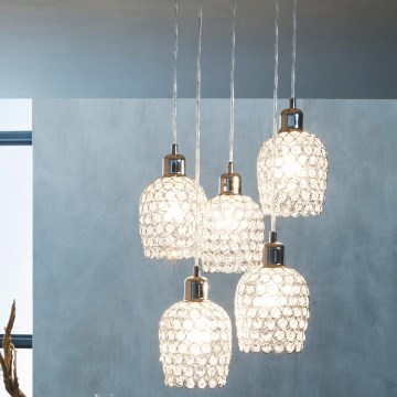 Eglo - Chandelier on a string 5xE27/60W/230V