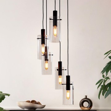 Eglo -  Chandelier on a string 5xE27/60W/230V
