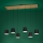 Eglo - Chandelier on a string 6xE27/40W/230V black/brown