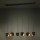 Eglo - Chandelier on a string 6xE27/40W/230V black/gold