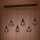Eglo - Chandelier on a string 6xE27/40W/230V black