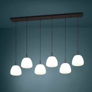 Eglo - Chandelier on a string 6xE27/40W/230V black