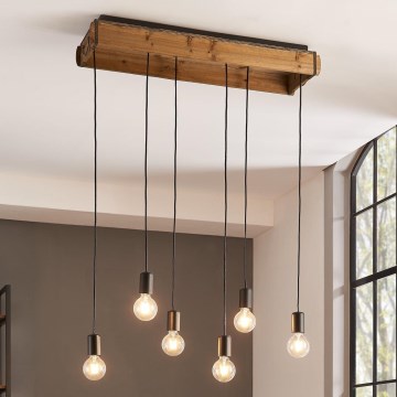 Eglo - Chandelier on a string 6xE27/40W/230V