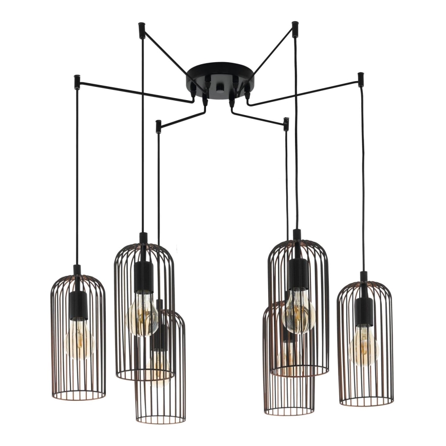 Eglo - Chandelier on a string 6xE27/60W/230V