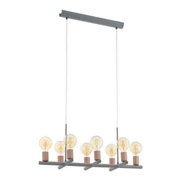 Eglo - Chandelier on a string 8xE27/60W/230V