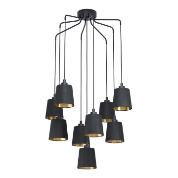 Eglo - Chandelier on a string 9xE27/40W/230V black