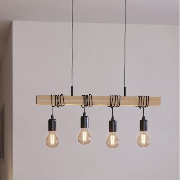 Eglo - Chandelier on a string TOWNSHEND 4xE27/60W/230V