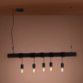 Eglo - Chandelier on a string TOWNSHEND 5xE27/40W/230V black