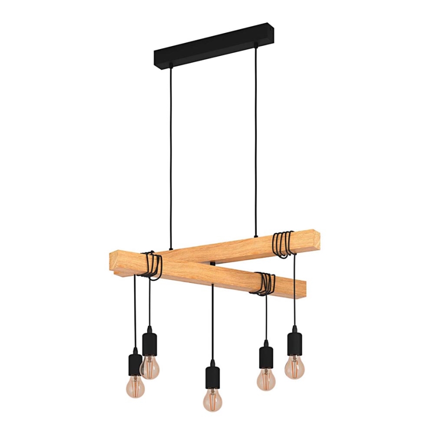 Eglo - Chandelier on a string TOWNSHEND 5xE27/60W/230V