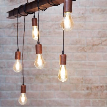 Eglo - Chandelier on a string TOWNSHEND 6xE27/60W/230V